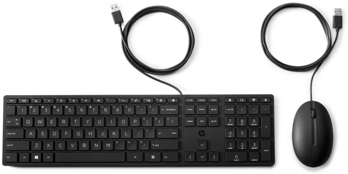 Клавиатура + мышь HP 320MK , USB, черный (9SR36AA)