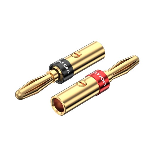 

Коннектор Banana(M)-4mm(F), золотистый Vention (BFDJ0-2)