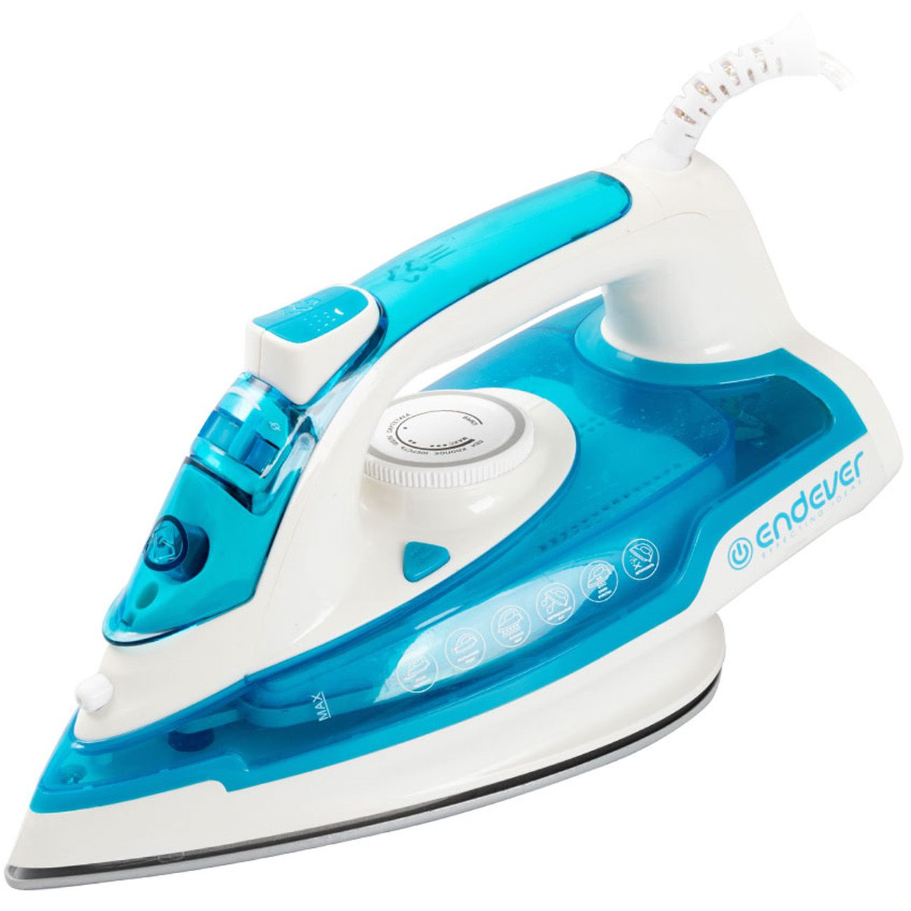 

Утюг Endever Delta 206 2.2 кВт, 1.65 м, белый/бирюзовый (80924), Delta 206