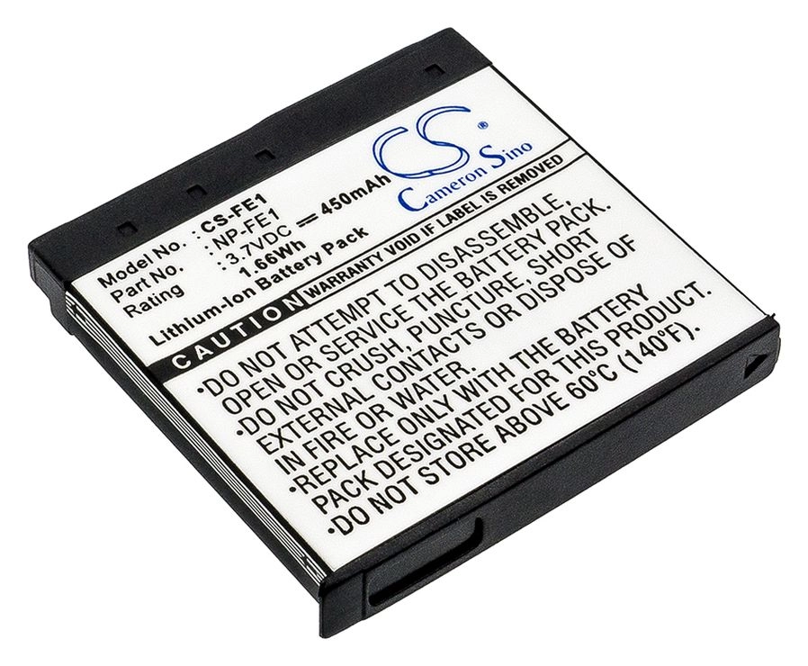 Аккумулятор CameronSino CS-FE1/NP-FE1, 450 мА·ч, 3.7 В для Sony Cyber-shot DSC-T7