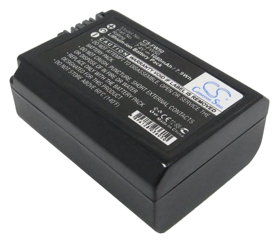 Аккумулятор CameronSino CS-FW50, 1.08 А·ч, 7.4V