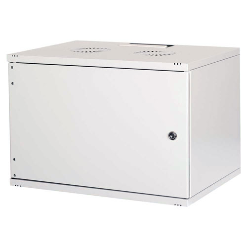 Шкаф телекоммуникационный настенный 7U 540x300 мм, металл, светло-серый, разборный, Lande NetBox Soho LN-SH07U5430-LG-F0-2 (LN-SH07U5430-LG-F0-2)