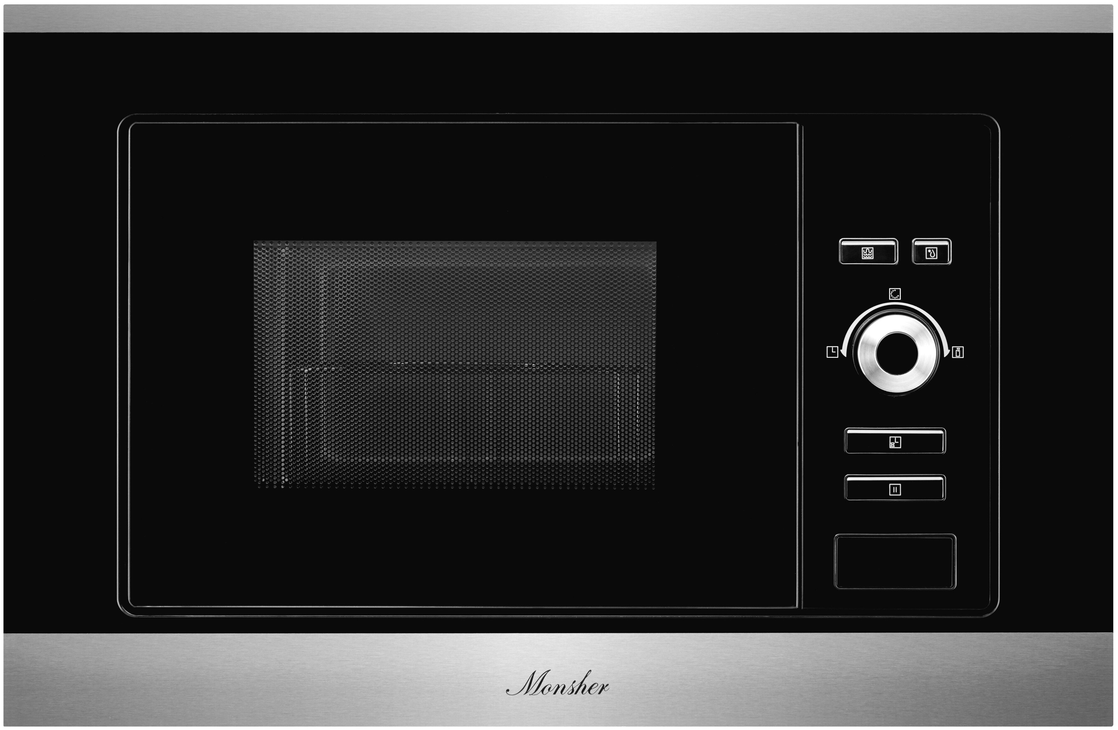 

Микроволновая печь встраиваемая Monsher MMH 201 BX 20 л, 1.25 кВт, гриль, черный/серебристый (MMH 201 BX), MMH 201 BX