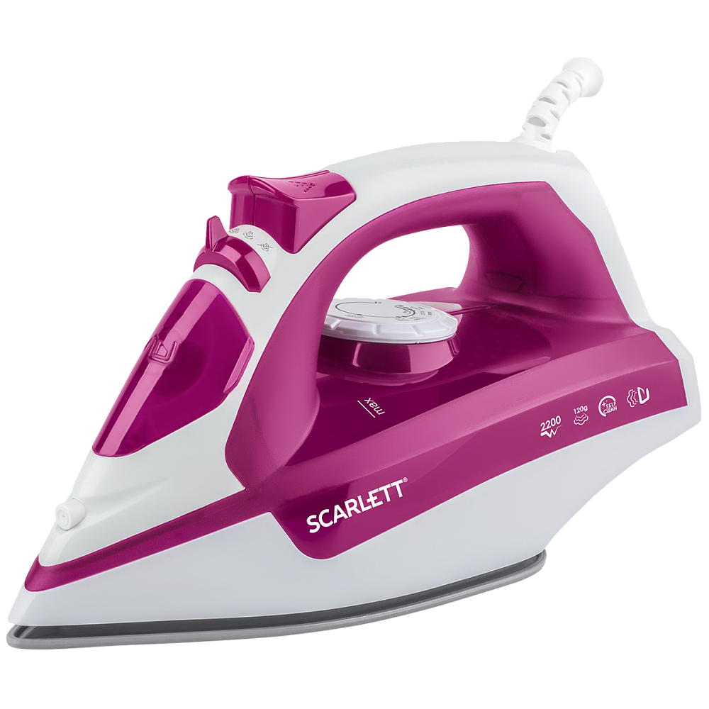 

Утюг Scarlett SC-SI30K25 2.2 кВт, 1.6 м, белый/розовый (SC-SI30K25), SC-SI30K25