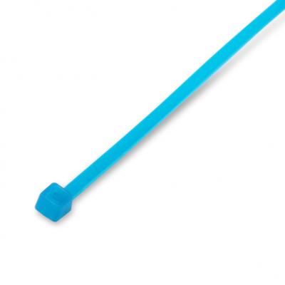 Стяжка Hyperline GT-100MC-TF, 2.5 мм x 10 см, 100шт., Tefzel®, устойчивость к химическому воздействию, ультрафиолетовому (UV) и гамма-излучению, безгалогенная (HF), малодымная (LS), -65°С - +160°С, синий (GT-100MC-TF)