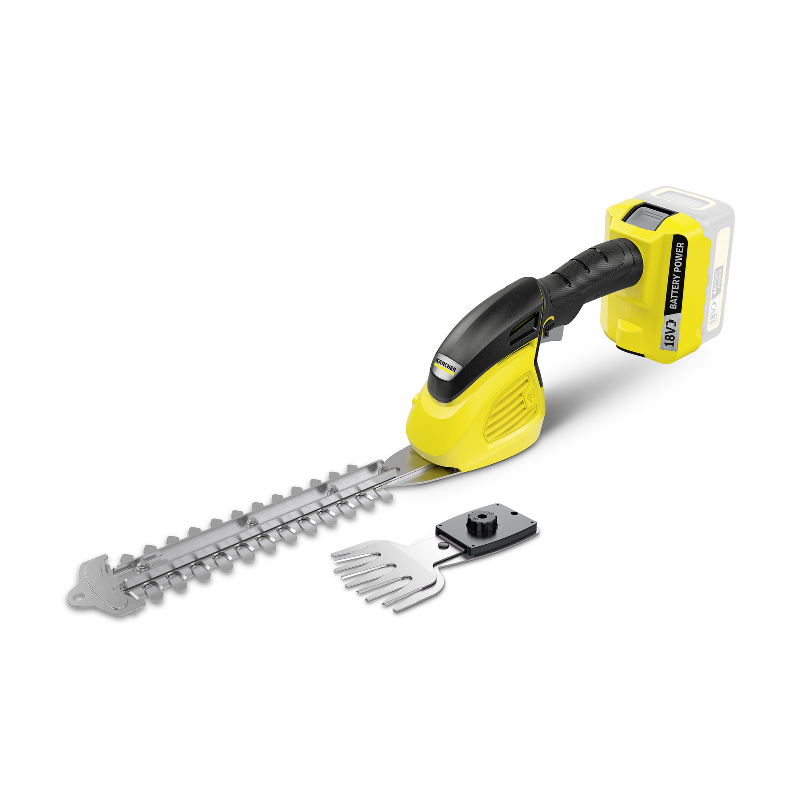 

Ножницы-кусторез Karcher GSH 18-20 Battery, аккумуляторный, Li-Ion, 18 В, длина лезвия 20 см, 2.3 кг (1.444-200.0) без акб и зу, GSH 18-20 Battery