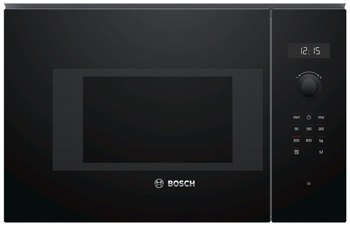 

Микроволновая печь встраиваемая Bosch Serie 6 BFL524MB0 20 л, 800 Вт, черный (BFL524MB0), BFL524MB0