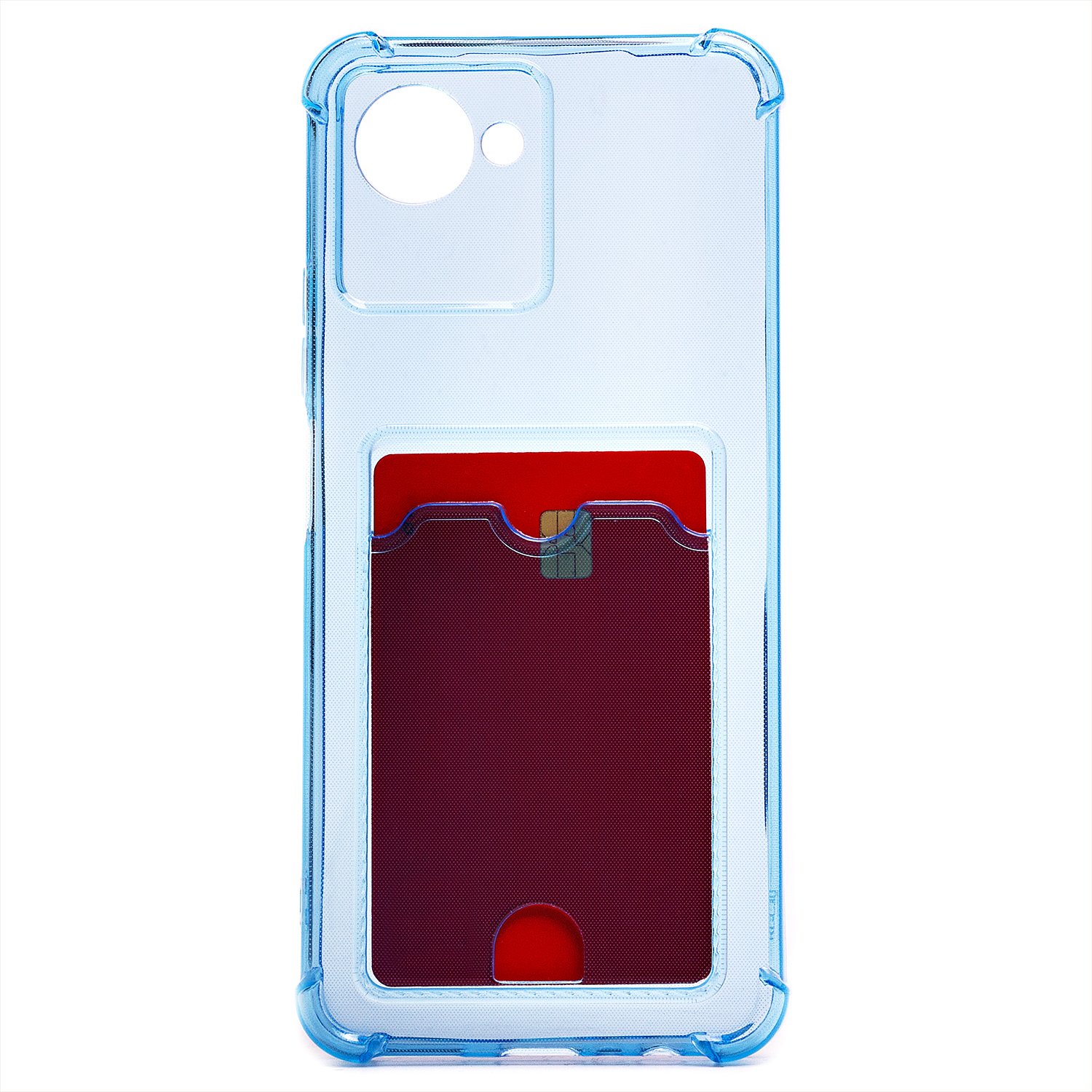 

Чехол-накладка SC276 с картхолдером для смартфона Oppo realme C30, синий (216663)