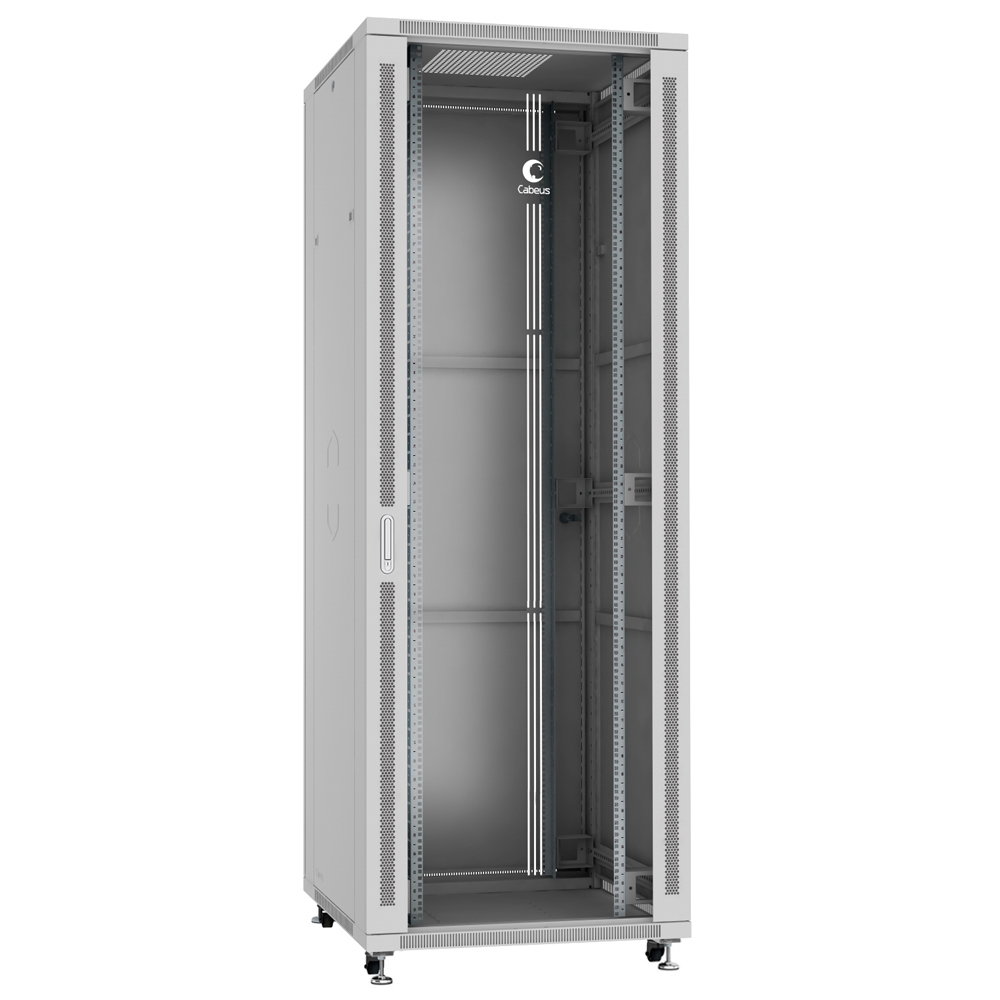 

Шкаф телекоммуникационный напольный 47U 800x1000 мм, стекло/металл, серый, разборный, Cabeus SH-05C-47U80/100 (SH-05C-47U80/100), SH-05C-47U80/100
