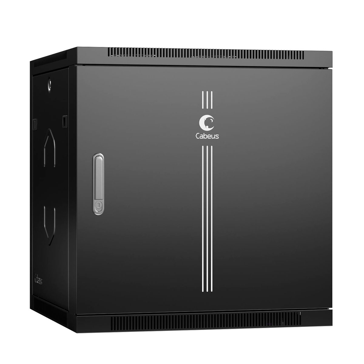 Шкаф телекоммуникационный настенный 12U 600x350, металл, черный, Cabeus SH-05F-12U60/35m-R-BK (SH-05F-12U60/35m-R-BK)