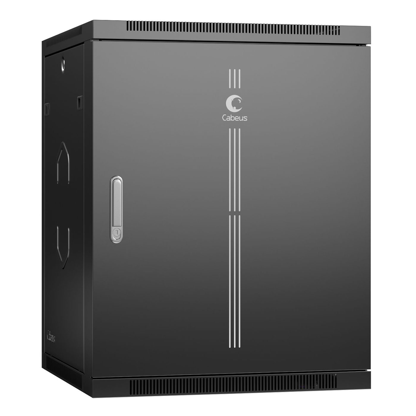 Шкаф телекоммуникационный настенный 15U 600x350, металл, черный, Cabeus SH-05F-15U60/35m-R-BK (SH-05F-15U60/35m-R-BK)