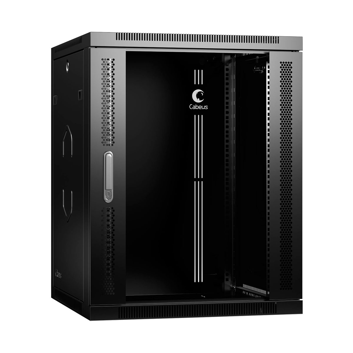 

Шкаф телекоммуникационный настенный 15U 600x350, стекло/металл, черный, Cabeus SH-05F-15U60/35-R-BK (SH-05F-15U60/35-R-BK), SH-05F-15U60/35-R-BK