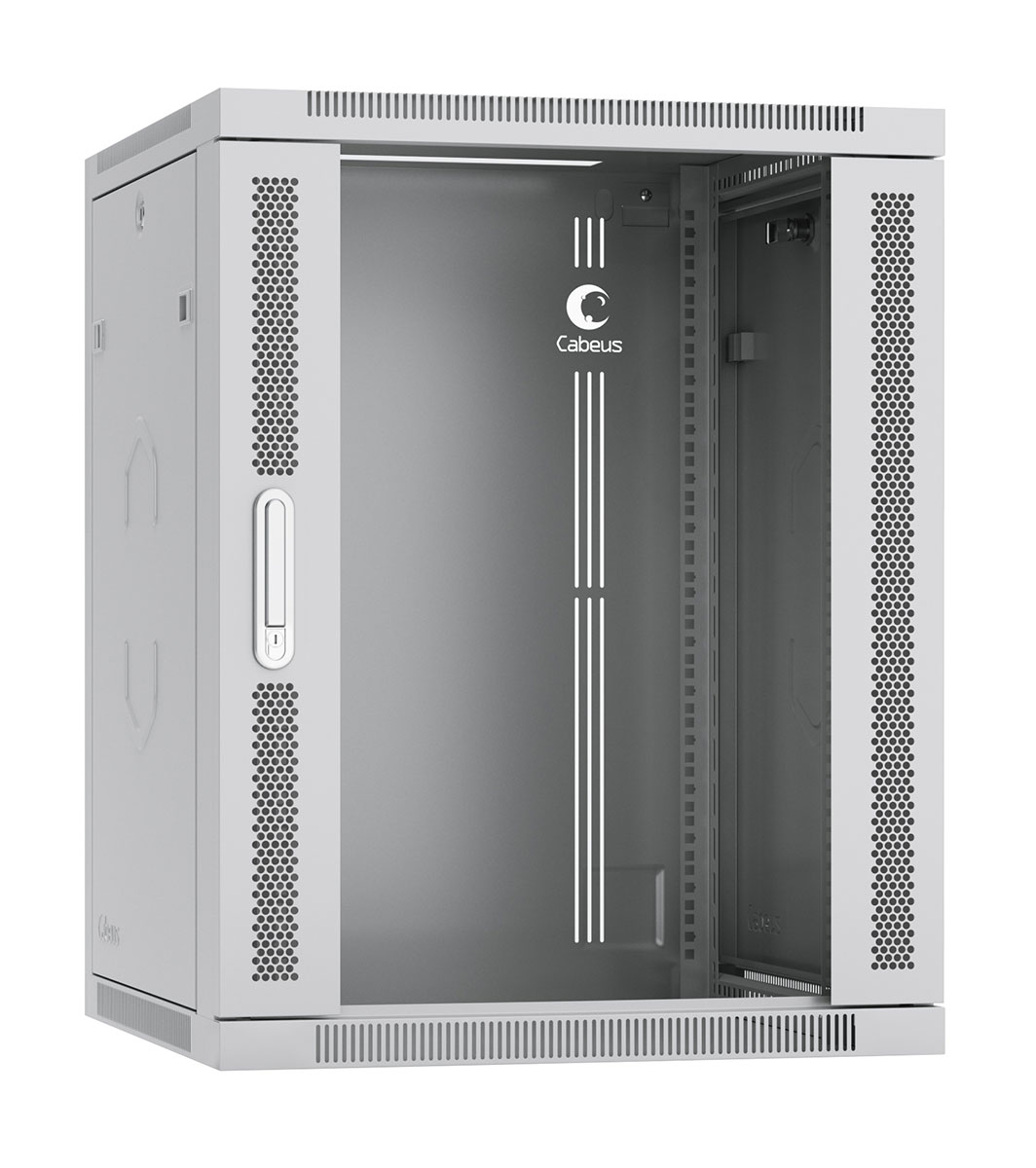 

Шкаф телекоммуникационный настенный 15U 600x350, стекло/металл, серый, Cabeus SH-05F-15U60/35-R (SH-05F-15U60/35-R), SH-05F-15U60/35-R