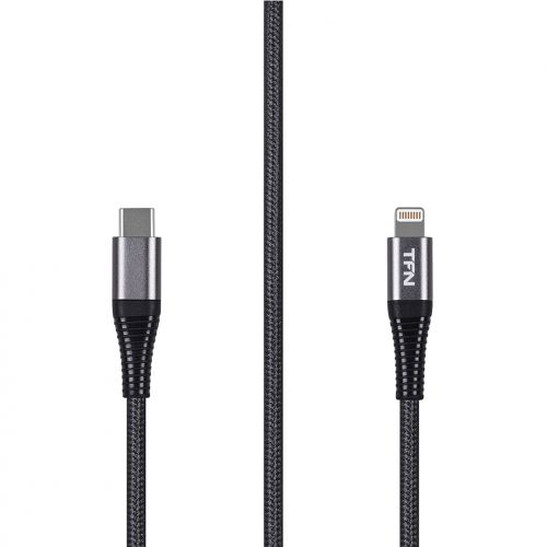 

Кабель Lightning 8-pin(m)-USB Type-C(m), MFi быстрая зарядка, 1м, серый TFN (TFN-CMFLIGC1MNLGR)