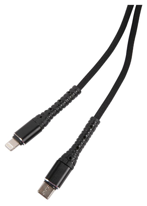 

Кабель Type-c-Lightning 8-pin(m), 3A, 1м, черный mObility (УТ000024527)