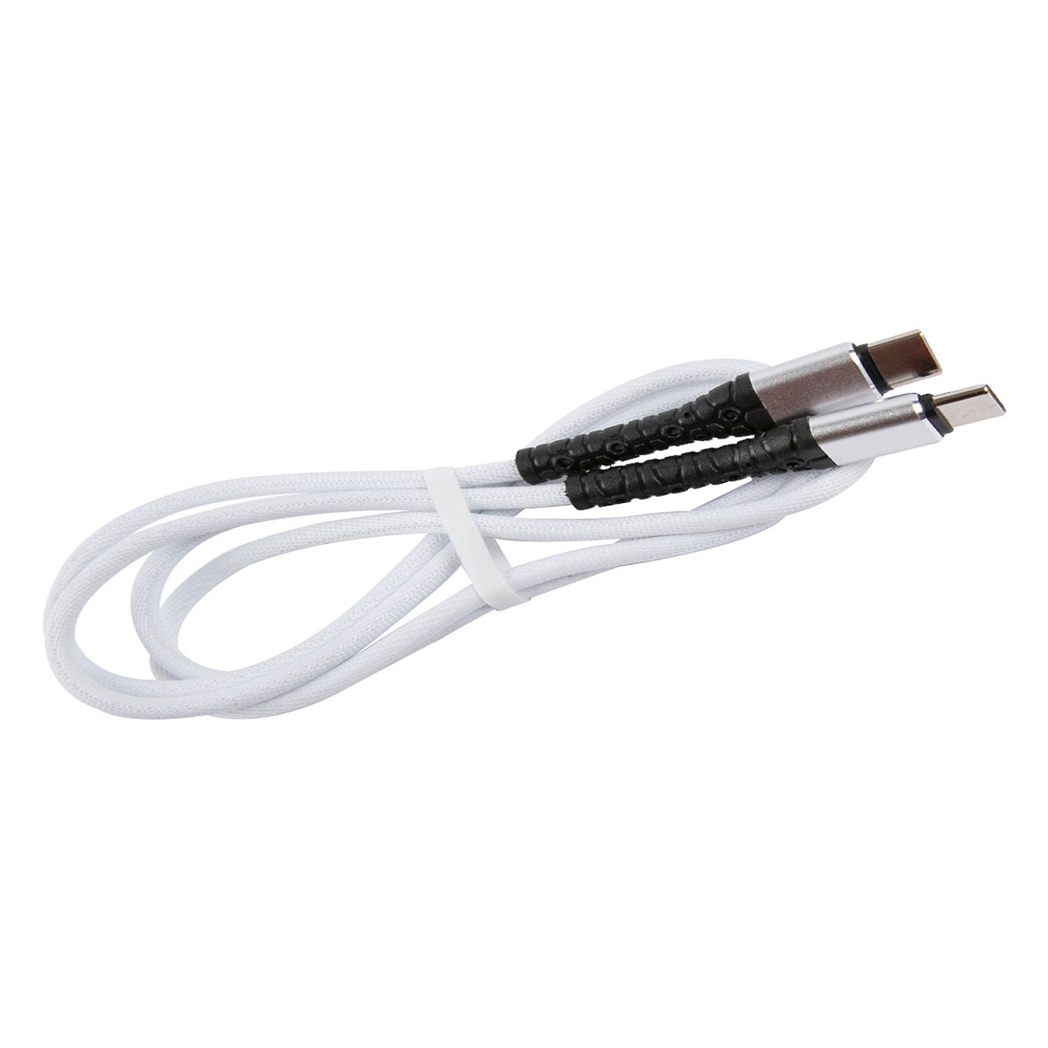 

Кабель USB Type-C-USB Type-C, 3A 1 м, белый mObility (УТ000024629)