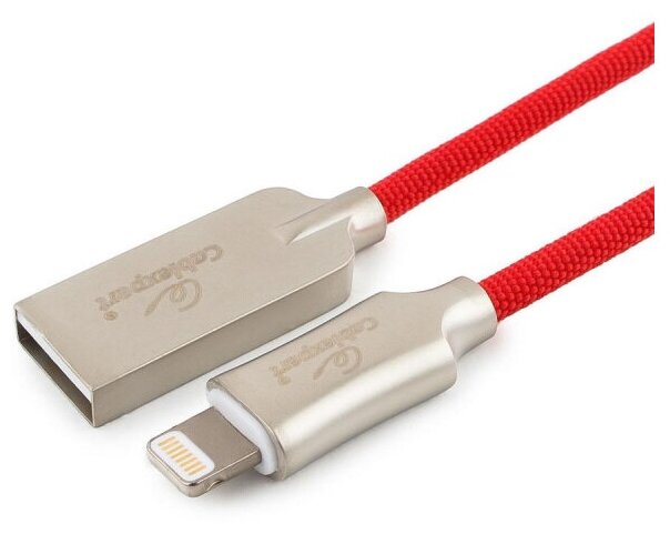 

Кабель USB2.0(Am)-Lightning 8-pin, Cablexpert, 1.8m, красный, серия Platinum, блистер (CC-P-APUSB02R-1.8M)