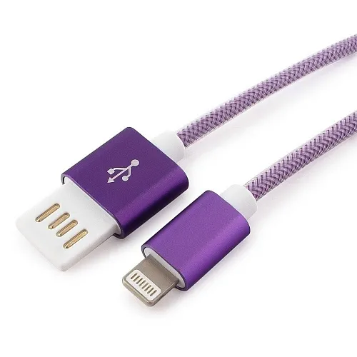 

Кабель USB-Lightning 8-pin 1 м, фиолетовый Cablexpert (CCB-ApUSBp1m)
