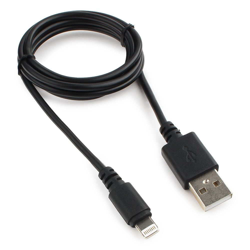 

Кабель USB2.0(Am)-Lightning(8-pin), Cablexpert, 1m, черный (CC-USB-AP2MBP)