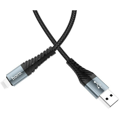 

Кабель USB-Lightning 8-pin, 2.4A 1 м, черный HOCO Cool X38 (HC-10529), X38