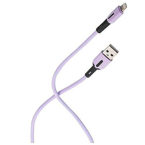 

Кабель USB-Lightning 8-pin, 2A, 1м, фиолетовый USAMS SJ431 (SJ431USB04), SJ431