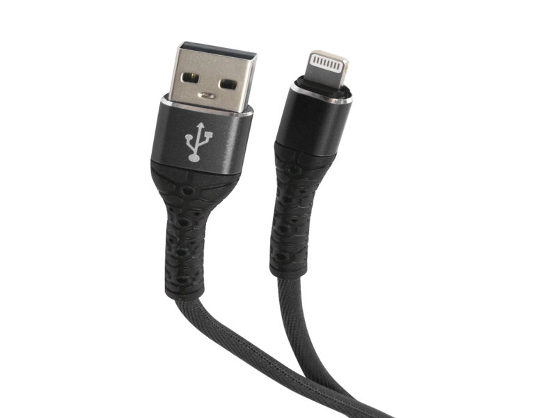

Кабель USB-Lightning 8-pin, 3A, 1м, черный mObility (УТ000024540)