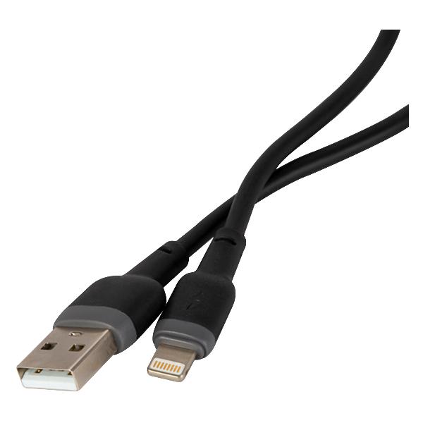 

Кабель USB-Lightning 8-pin, 3A 1 м, черный Red Line Touch (УТ000030880), Touch