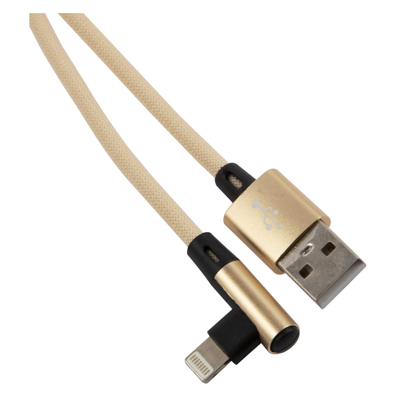 

Кабель USB-Lightning 8-pin, угловой, 1м, бежевый Red Line Touch (УТ000031537), Touch