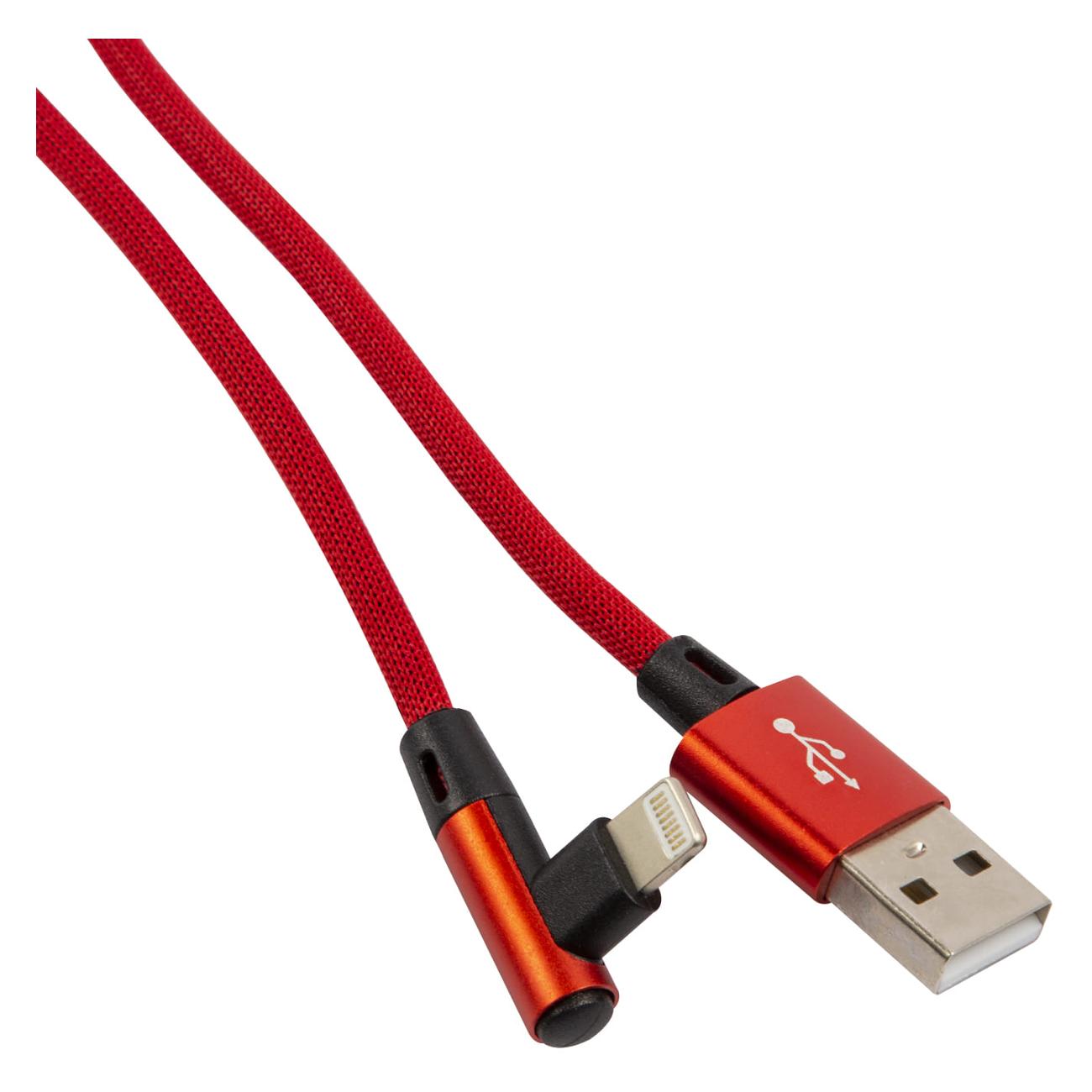 

Кабель USB-Lightning 8-pin, угловой, 1м, красный Red Line Touch (УТ000031534), Touch