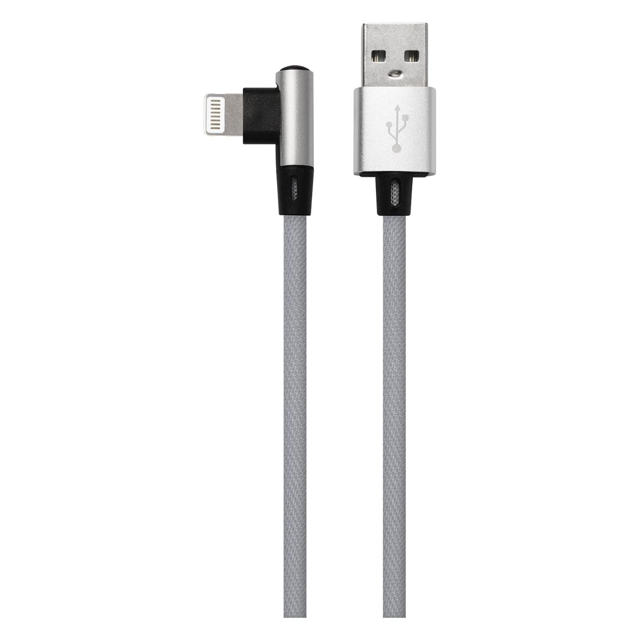 

Кабель USB-Lightning 8-pin, угловой, 1м, серый Red Line Touch (УТ000031533), Touch