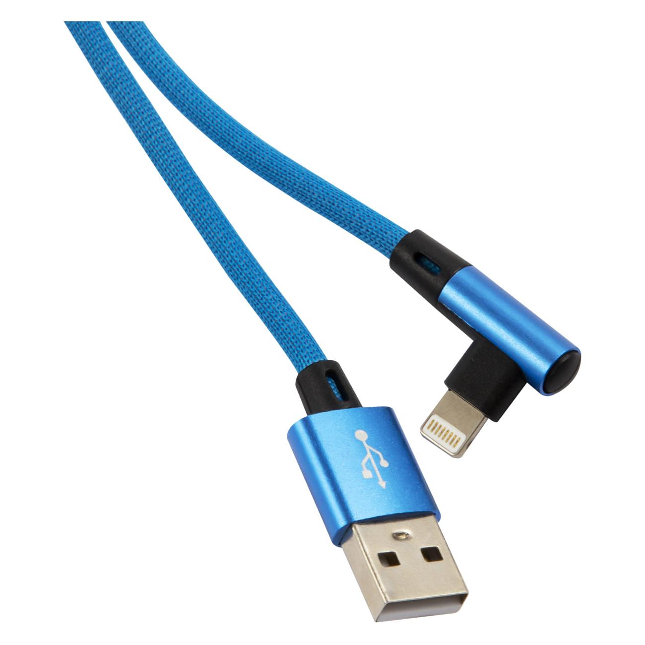 

Кабель USB-Lightning 8-pin, угловой, 1м, синий Red Line Touch (УТ000031536), Touch
