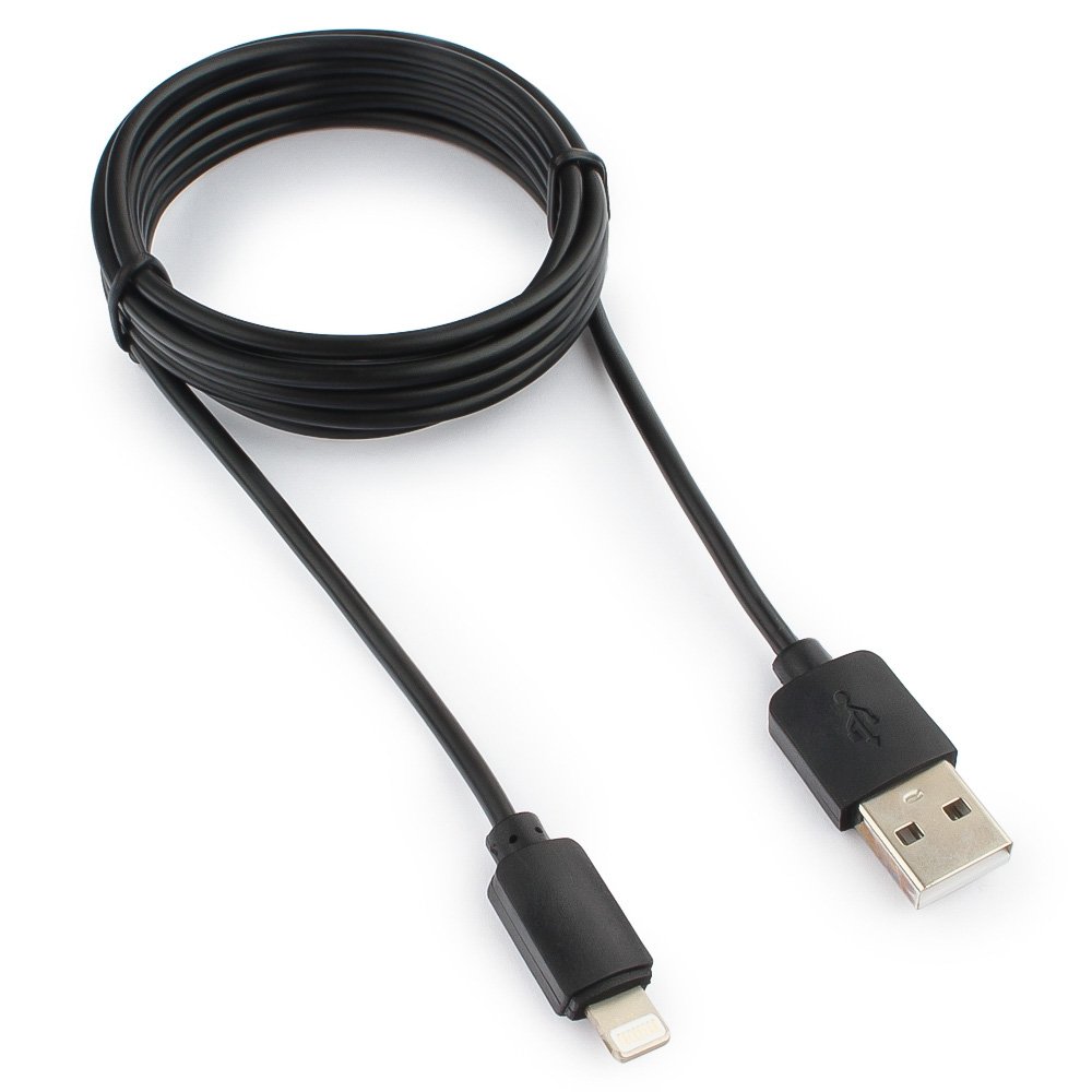 

Кабель USB2.0(Am)- Lightning(8-pin), Гарнизон, 1.8m, черный (GCC-USB2-AP2-6)