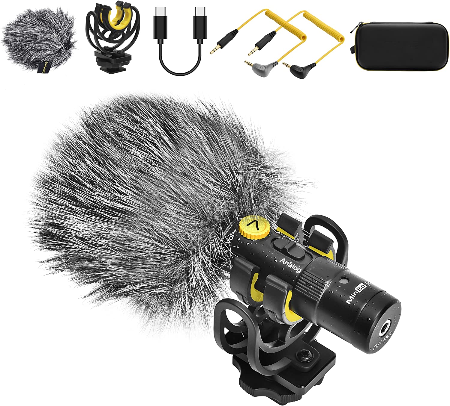 

Микрофон 7RYMS MinBo M1, конденсаторный, черный (MinBo M1), MinBo M1