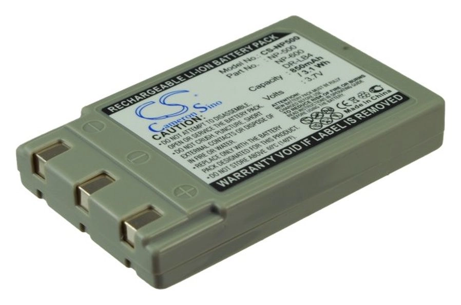 

Аккумулятор CameronSino CS-NP500/NP-500, NP-600, DR-LB4, 850 мА·ч, 3.7 В для Konica Minolta Digital Revio KD-310,400,410, CS-NP500