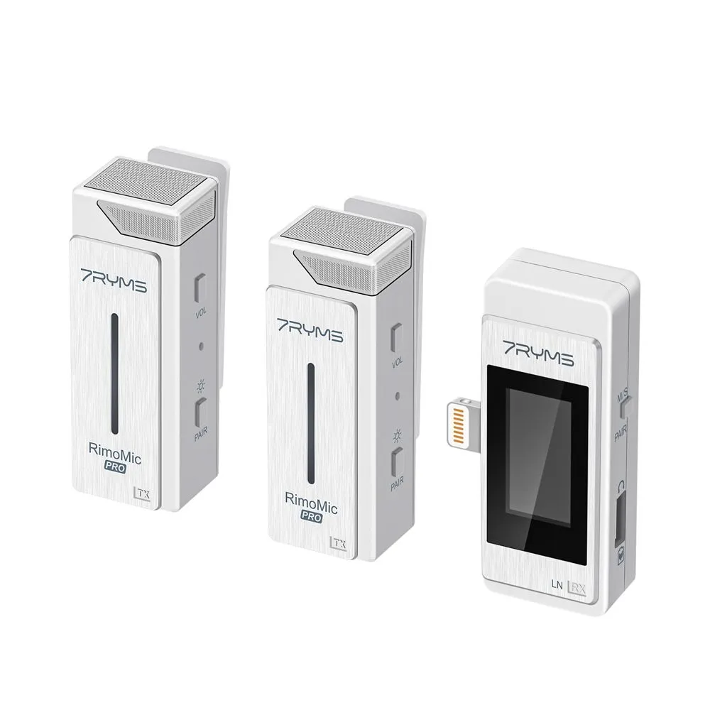 

Беспроводная микрофонная система 7RYMS Rimomic Pro LN, беспроводная, Jack 3.5mm, два микрофона, белый (Rimomic Pro LN), Rimomic Pro LN