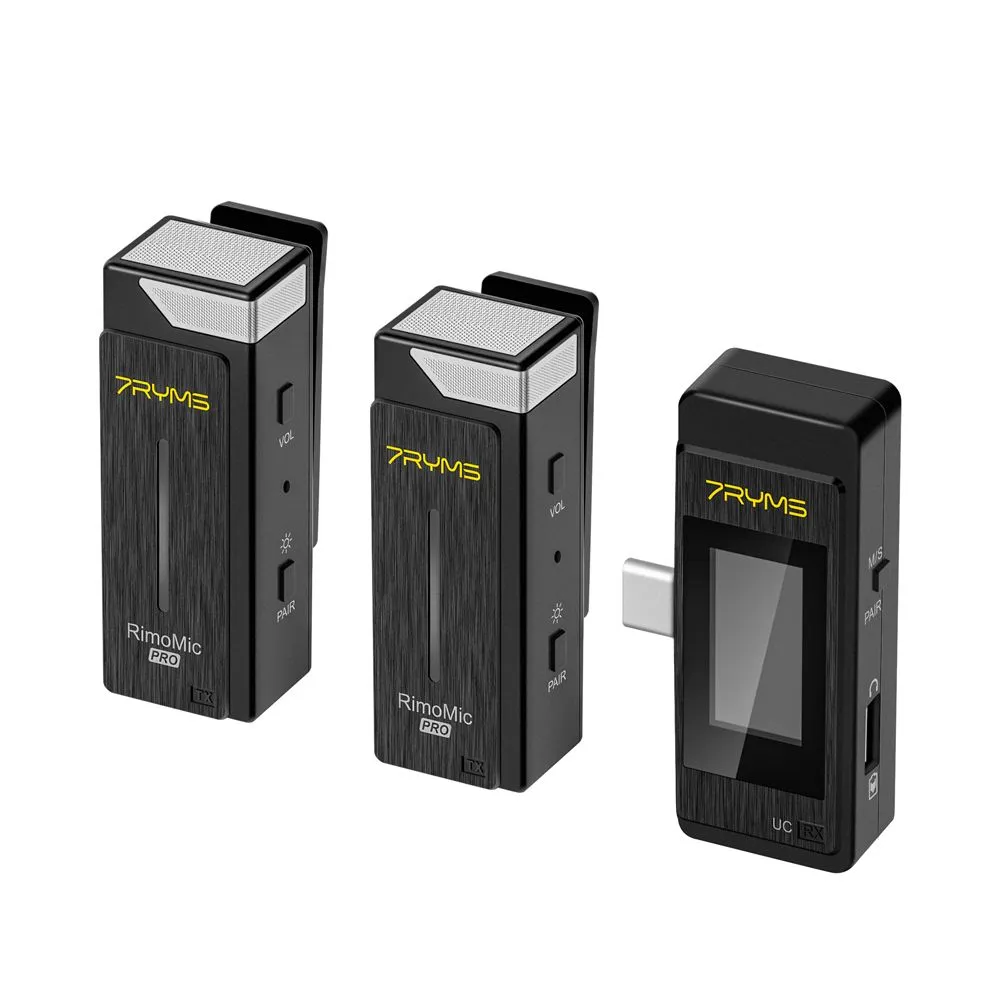 

Беспроводная микрофонная система 7RYMS Rimomic Pro UC, беспроводная, Jack 3.5mm, один микрофон, черный (Rimomic Pro UC), Rimomic Pro UC