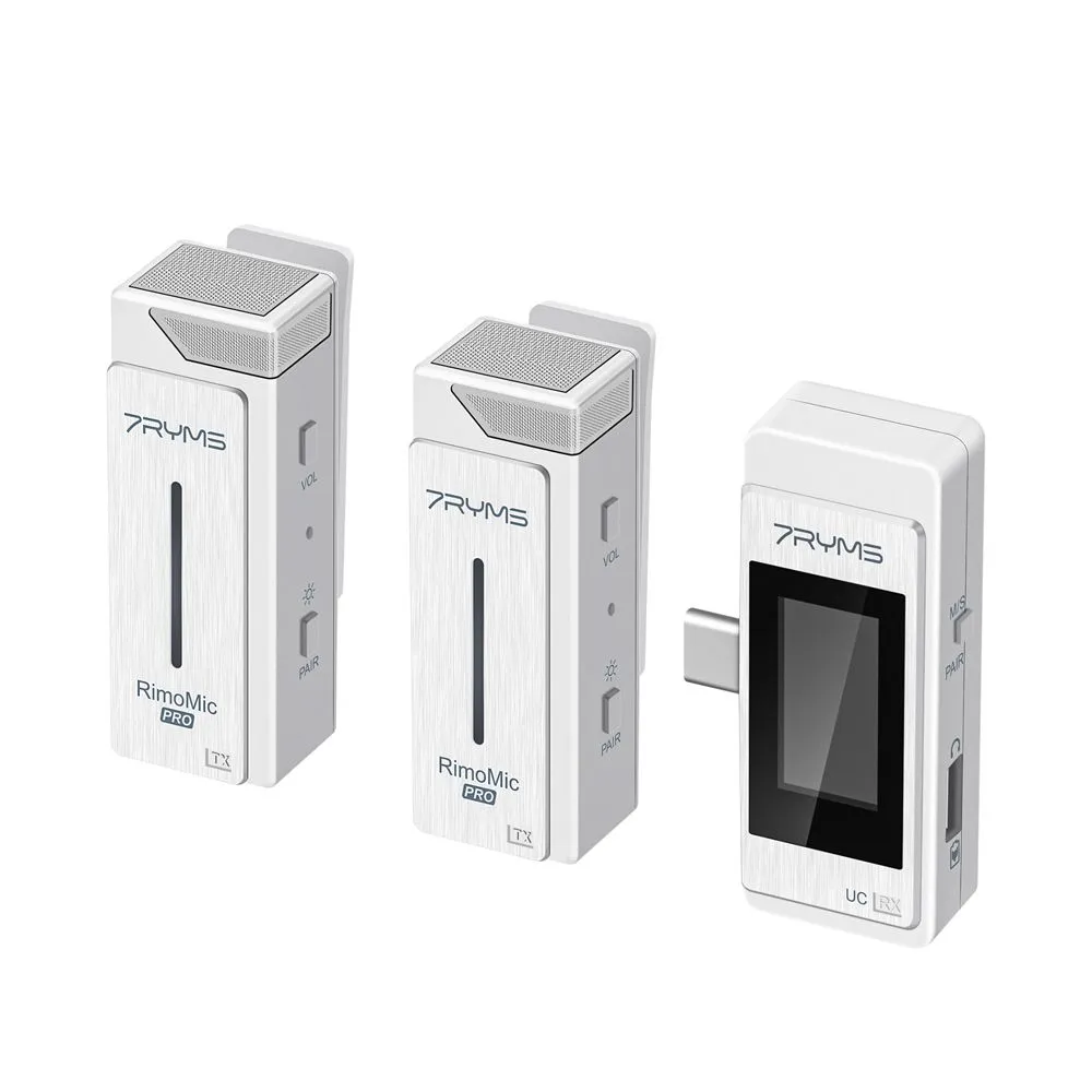 

Беспроводная микрофонная система 7RYMS Rimomic Pro UC, беспроводная, Jack 3.5mm, один микрофон, белый (Rimomic Pro UC), Rimomic Pro UC