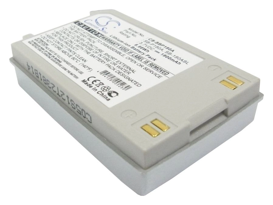 

Аккумулятор CameronSino CS-SBP180A/SB-P180A, SB-P180AB, SB-180AS, 1.8 А·ч, 3.7 В для Samsung VM-M/VP-M/X Series, CS-SBP180A
