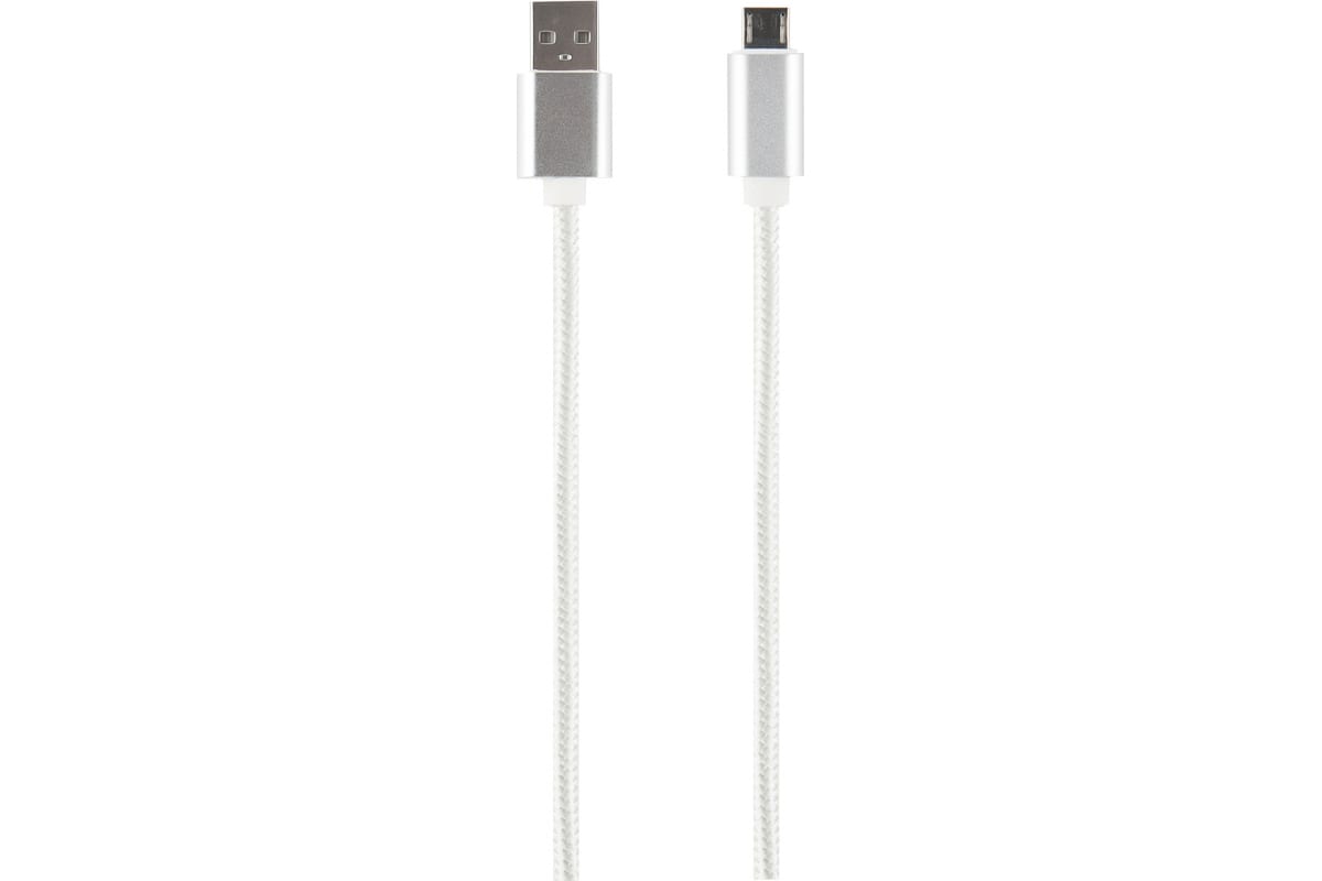 

Кабель USB-Micro USB, 2.4A, 1м, белый Red Line (УТ000020243)
