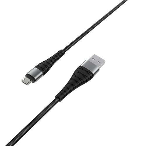 

Кабель USB-Micro USB, 2.4A, 1м, черный Borofone Munificent BX32 (10437), BX32