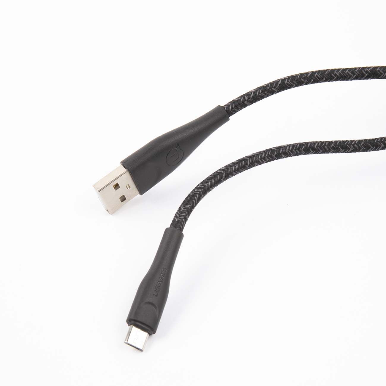 

Кабель USB-Micro USB, 2м, черный USAMS SJ396 (SJ396USB01), SJ396