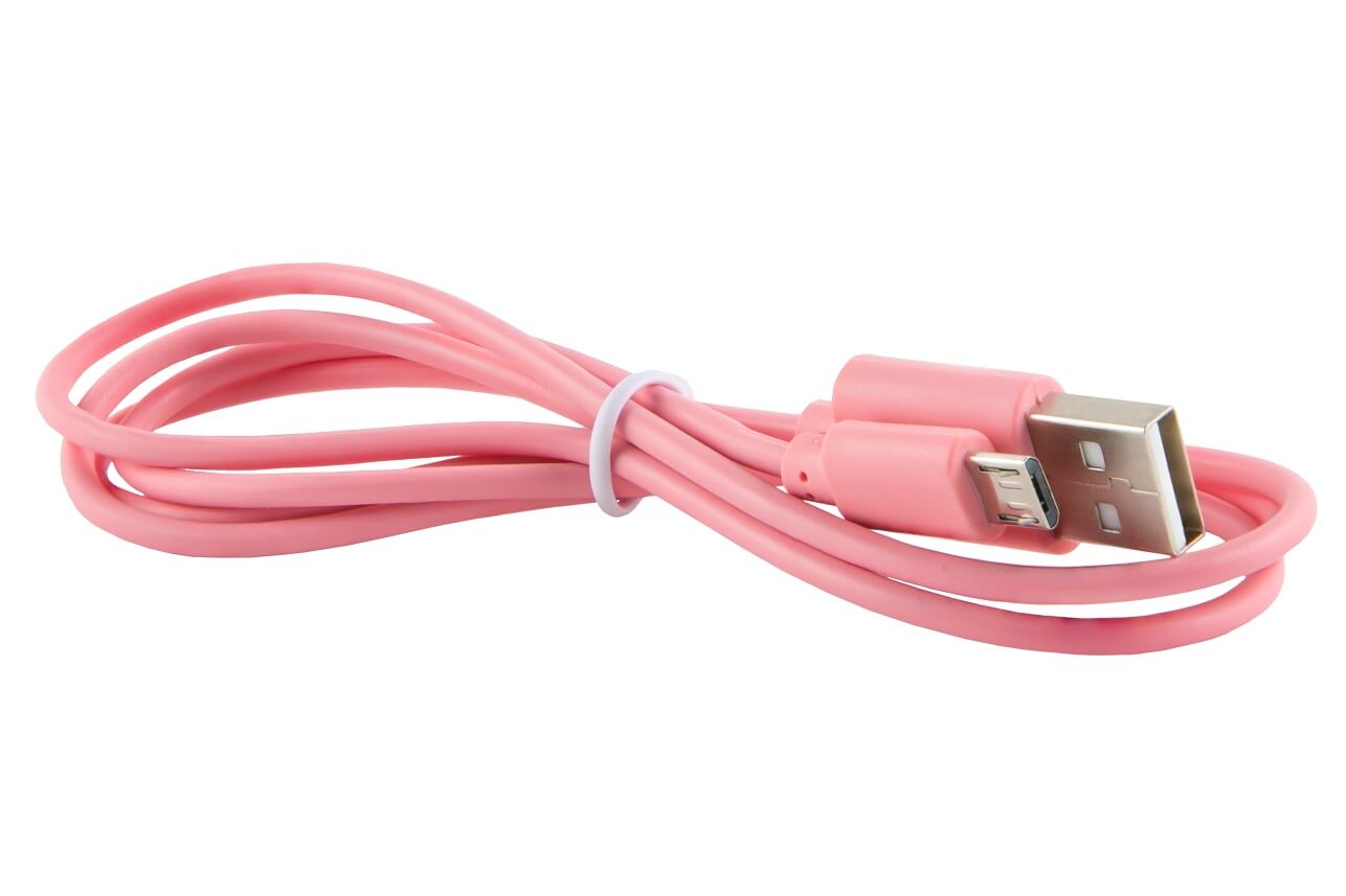 

Кабель USB-Micro USB, 3A 1 м, розовый Red Line Touch (4640171400078), Touch