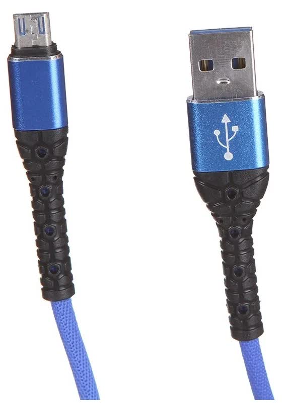 

Кабель USB-Micro USB, 3A 1 м, синий mObility (4610103436277)