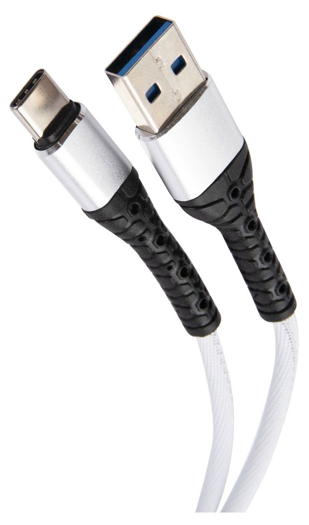 

Кабель USB-USB Type-C, 3A 1 м, белый mObility (4610103436291)