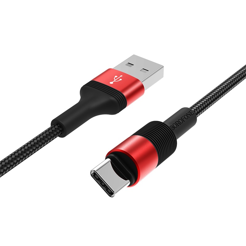 

Кабель USB-Type-C, 3A, 1м, красный Borofone Outstanding BX21 (03231), BX21