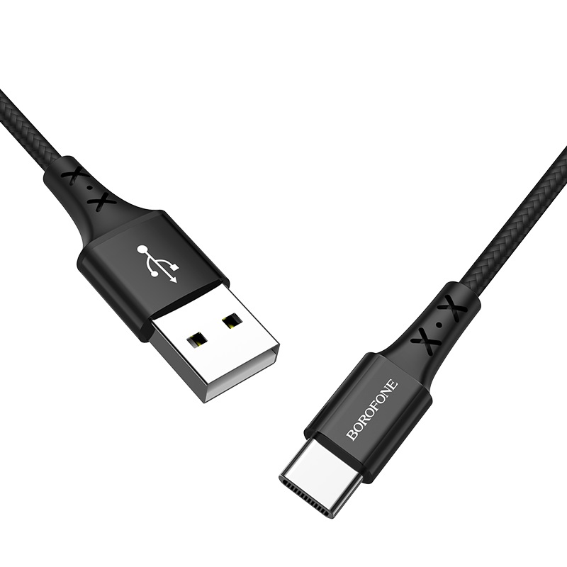 

Кабель USB-Type-C, 3A, 1м, черный Borofone Enjoy BX20 (00810), BX20