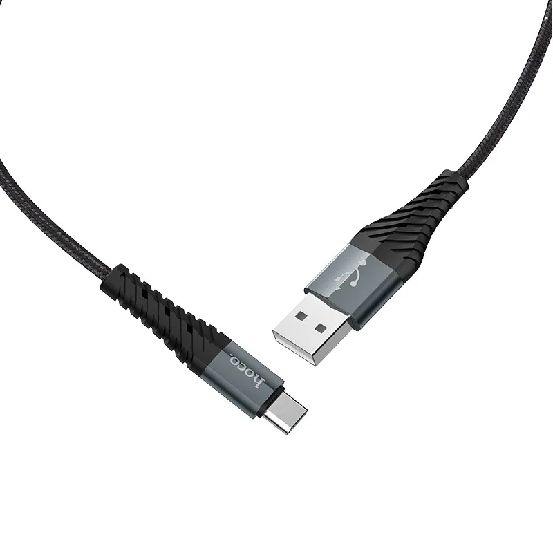 

Кабель USB-Type-C, 3A, 1м, черный HOCO Cool X38 (10567), X38