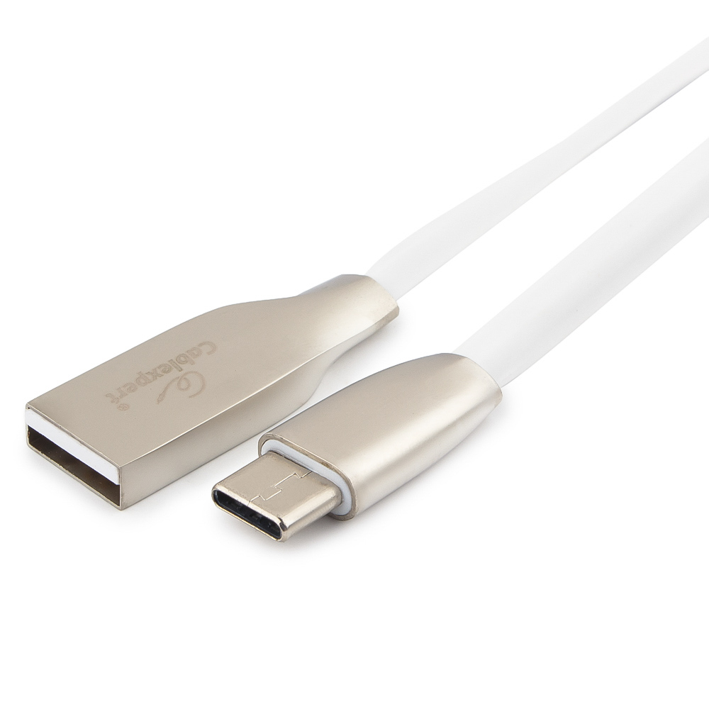 

Кабель USB-USB Type-C 1 м, белый Cablexpert (CC-G-USBC01W-1M)