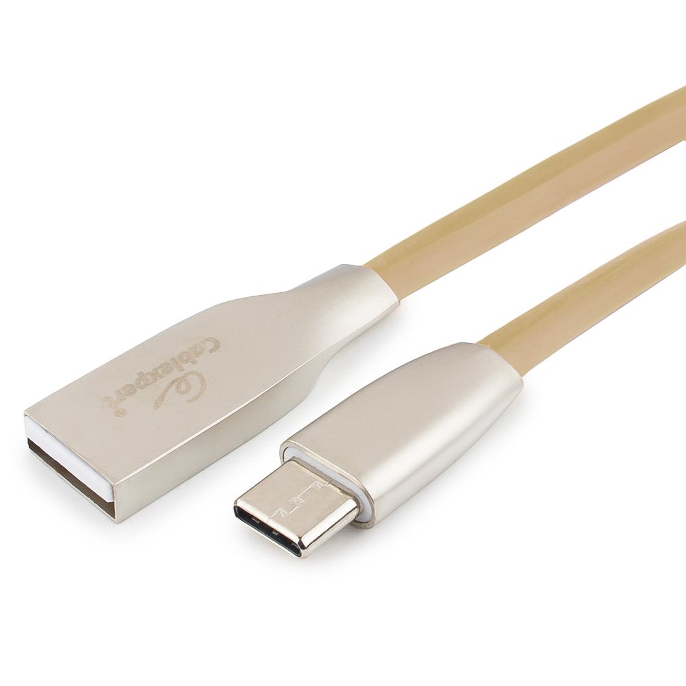 

Кабель USB-USB Type-C 1 м, золотистый Cablexpert (CC-G-USBC01Gd-1M)