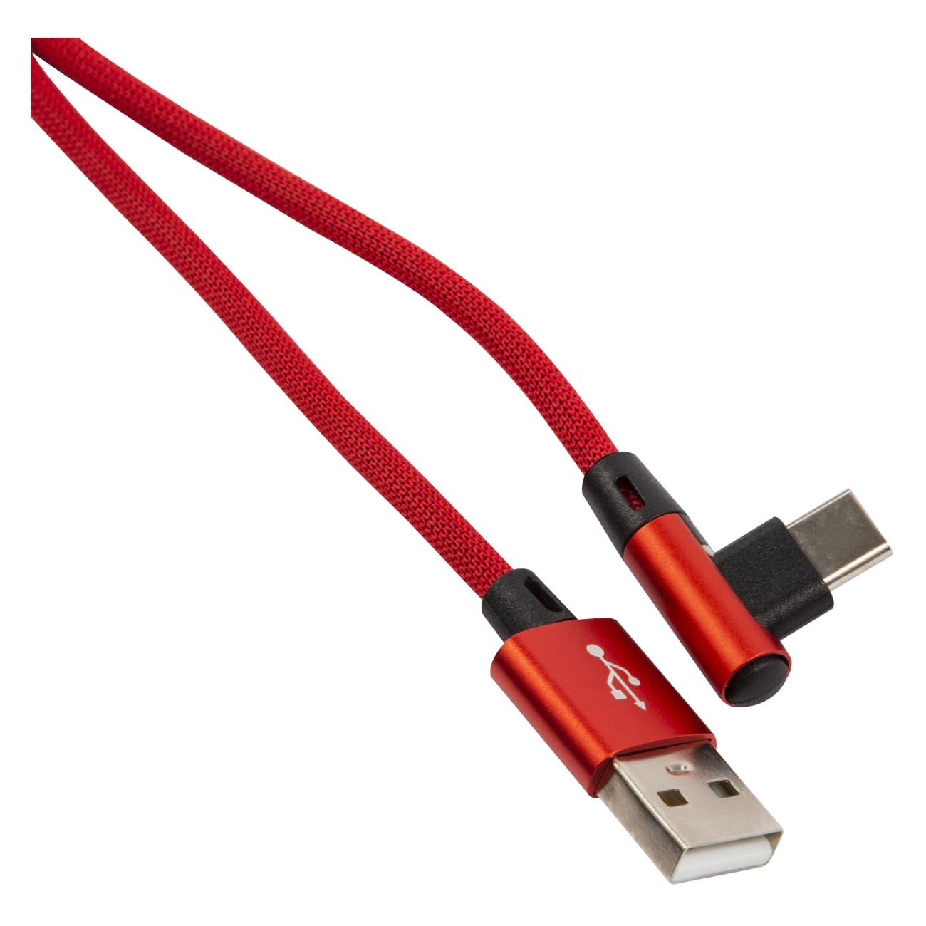 

Кабель USB-USB Type-C, угловой, 1 м, красный Red Line (4640171415300)